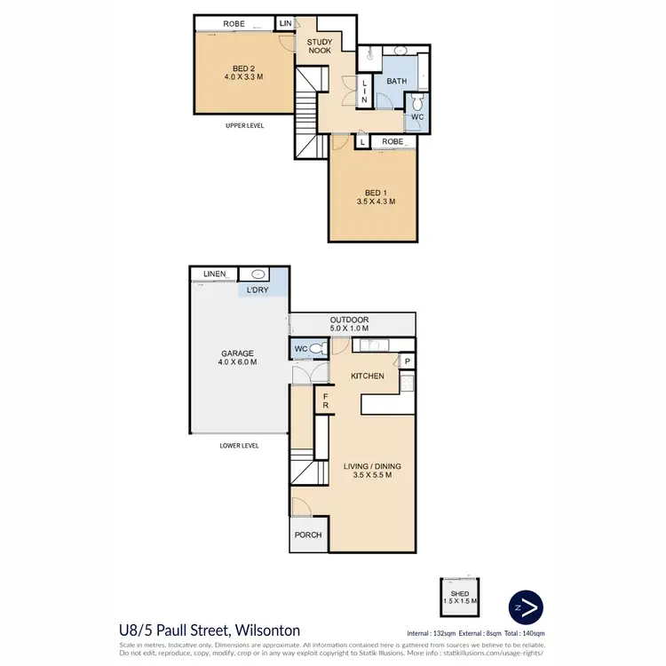 Floorplan of Homely unit listing, 8/373 Greenwattle Street, Wilsonton QLD 4350