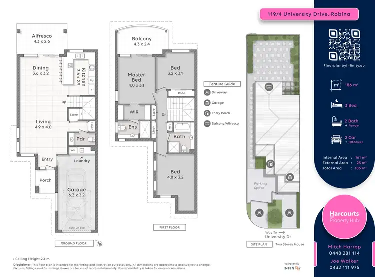 Floorplan of Homely townhouse listing, 119/4 University Drive, Robina QLD 4226