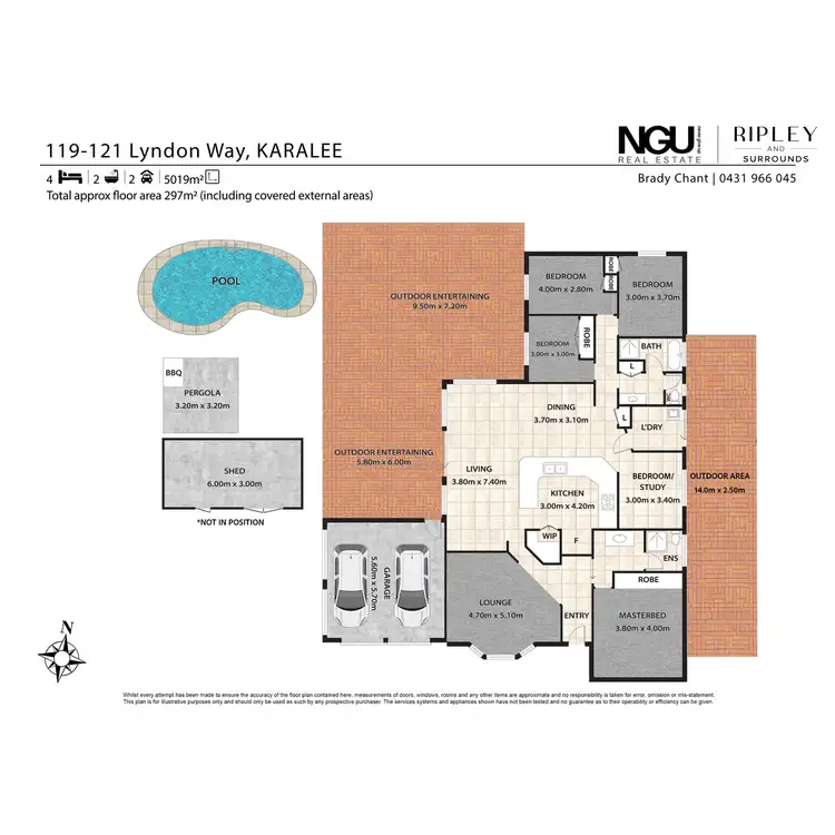Floorplan of Homely house listing, 119-121 Lyndon Way, Karalee QLD 4306