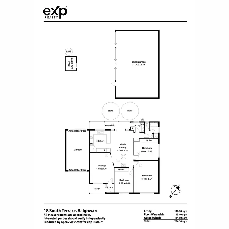 Floorplan of Homely house listing, 18 South Tce, Balgowan SA 5573