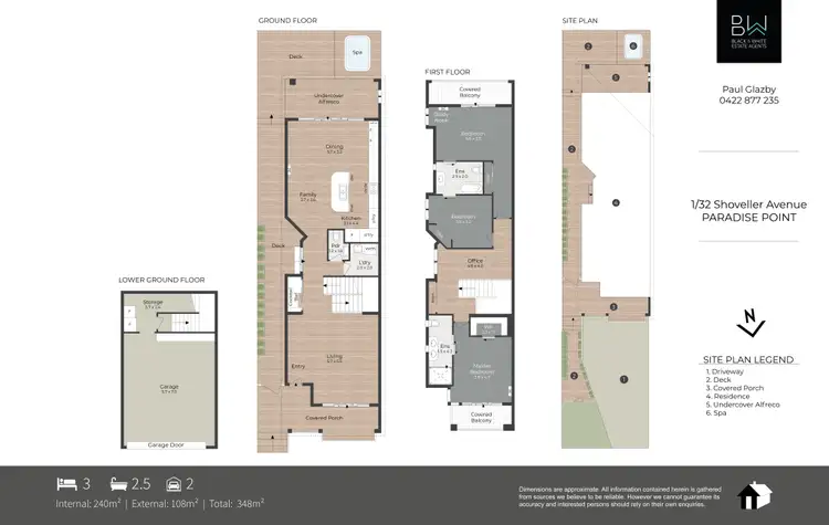 Floorplan of Homely house listing, 1/32 Shoveller Avenue, Paradise Point QLD 4216