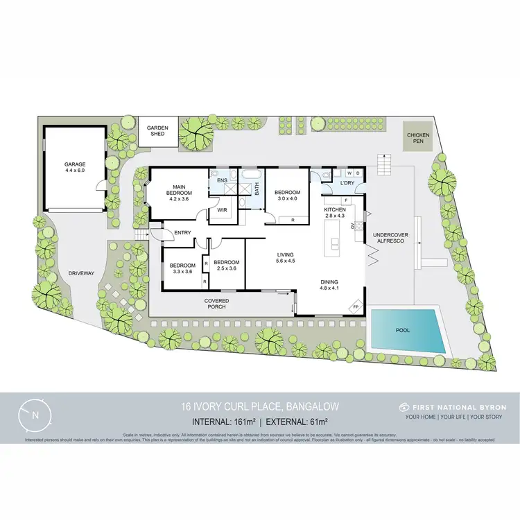 Floorplan of Homely house listing, 16 Ivory Curl Place, Bangalow NSW 2479