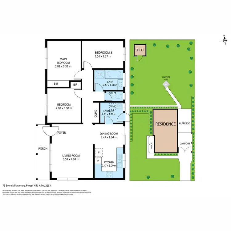 Floorplan of Homely house listing, 75 Brunskill Avenue, Forest Hill NSW 2651