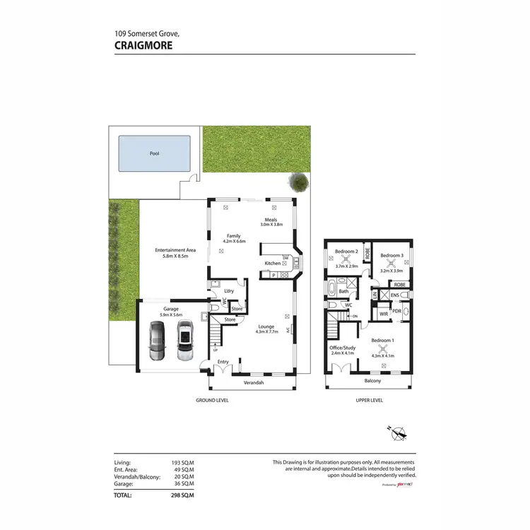 Floorplan of Homely house listing, 109 Somerset Grove, Craigmore SA 5114