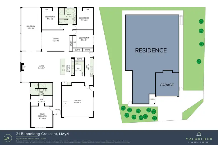 Floorplan of Homely house listing, 21 Bennelong Crescent, Lloyd NSW 2650