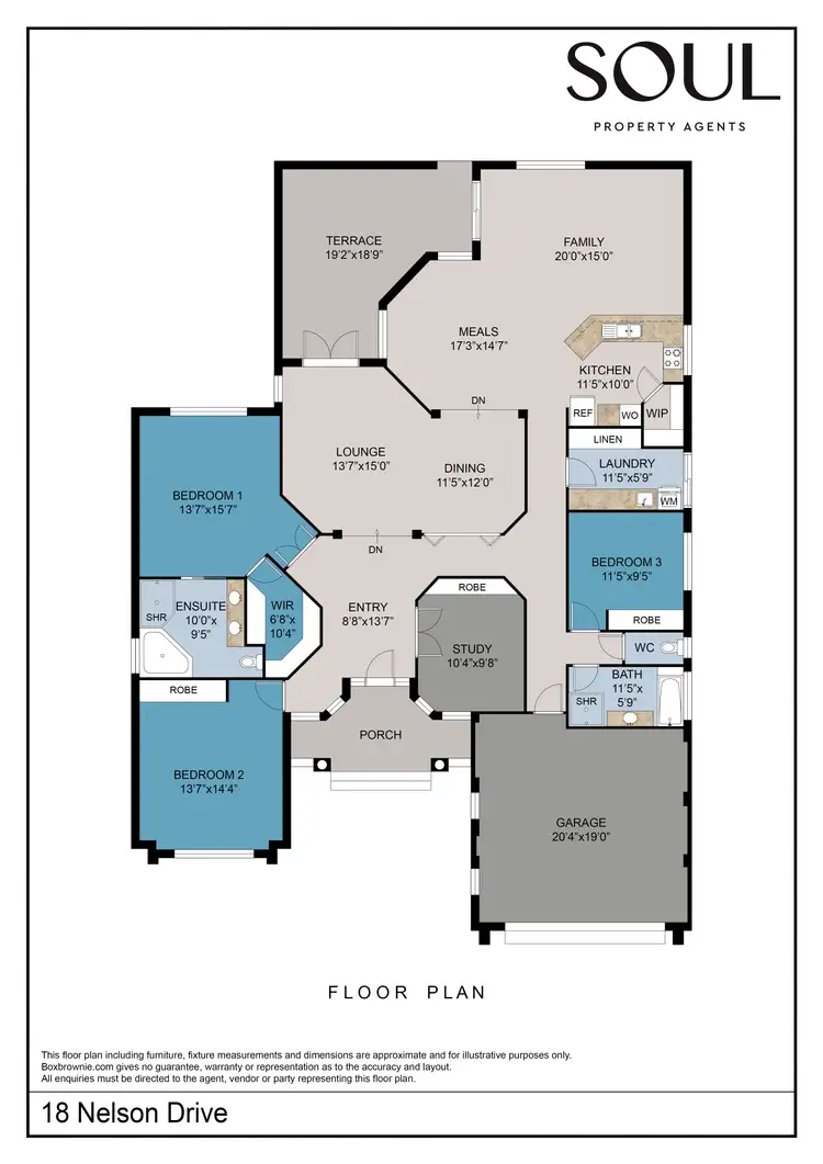 Floorplan of Homely house listing, 18 Nelson Drive, Griffith NSW 2680