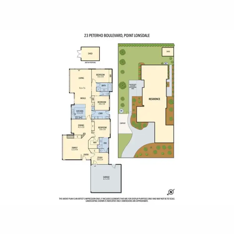 Floorplan of Homely house listing, 23 Peterho Boulevard, Point Lonsdale VIC 3225