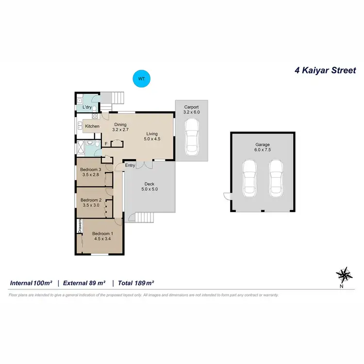Floorplan of Homely house listing, 4 Kaiyar Street, Chermside West QLD 4032
