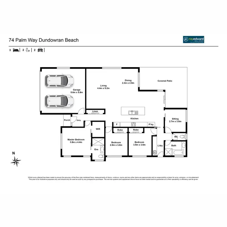 Floorplan of Homely house listing, 74 Palm Way, Dundowran Beach QLD 4655