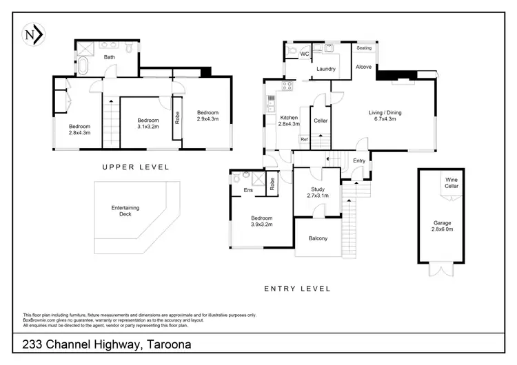 Floorplan of Homely house listing, 233 Channel Highway, Taroona TAS 7053