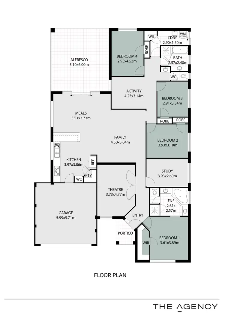 Floorplan of Homely house listing, 26 Fineview Crescent, Carramar WA 6031