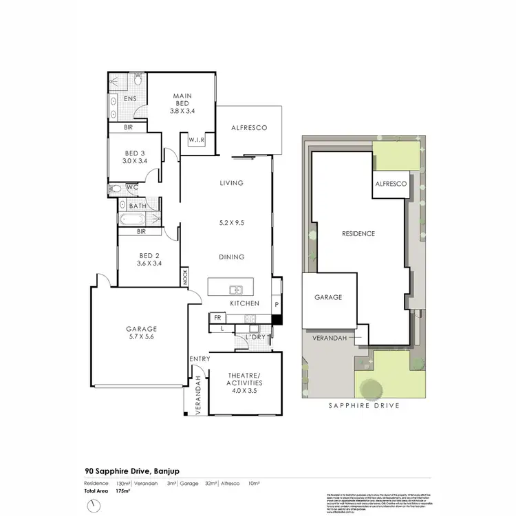 Floorplan of Homely house listing, 90 Sapphire Drive, Treeby WA 6164