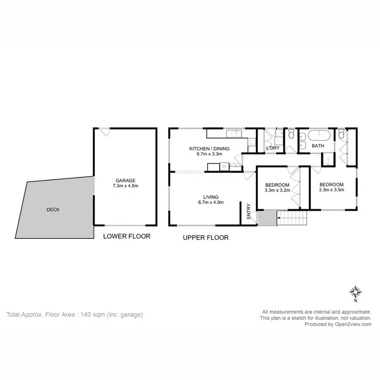 Floorplan of Homely house listing, 1/20 Senator Street, Mount Stuart TAS 7000
