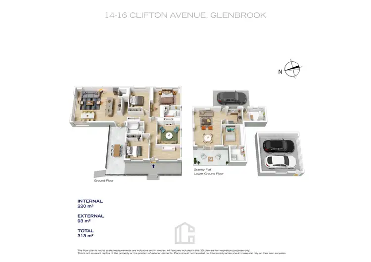 Floorplan of Homely house listing, 14-16 Clifton Avenue, Glenbrook NSW 2773