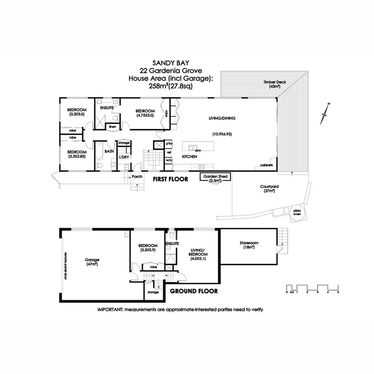 Floorplan of Homely house listing, 22 Gardenia Grove, Sandy Bay TAS 7005