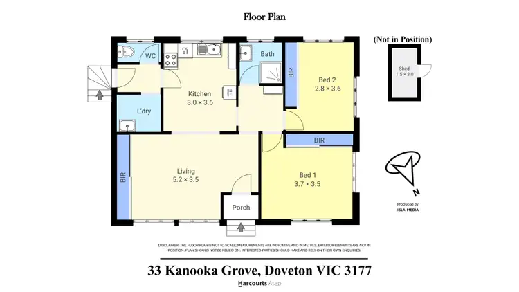 Floorplan of Homely house listing, 33 Kanooka Grove, Doveton VIC 3177