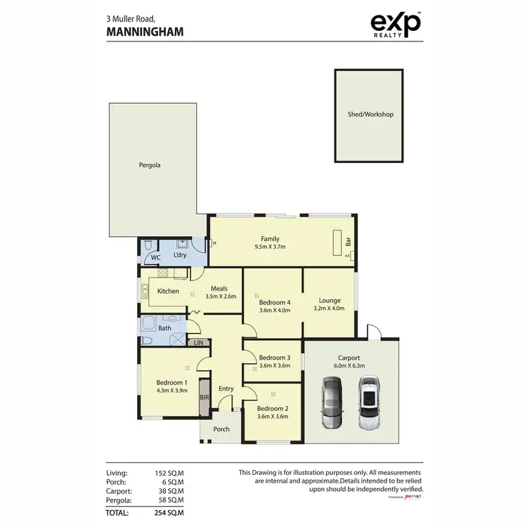 Floorplan of Homely house listing, 3 Muller Road, Manningham SA 5086