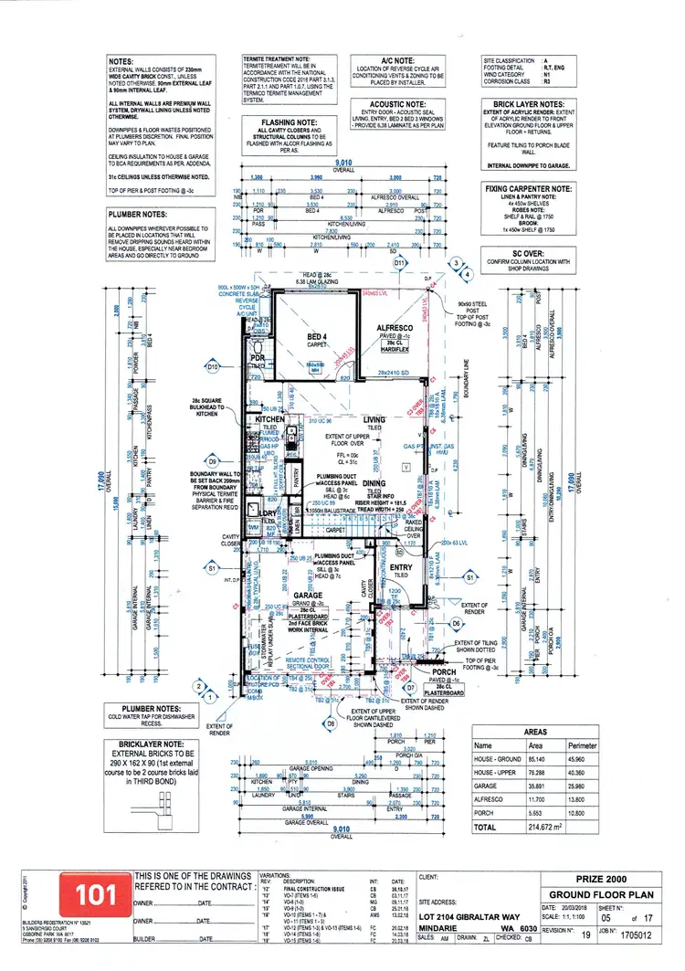 Floorplan of Homely house listing, 15 Gibraltar Way, Mindarie WA 6030