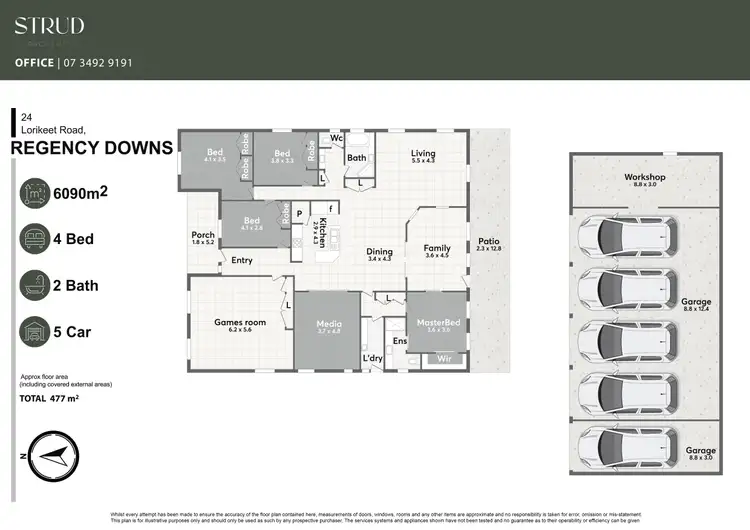 Floorplan of Homely house listing, 24 Lorikeet Road, Regency Downs QLD 4341