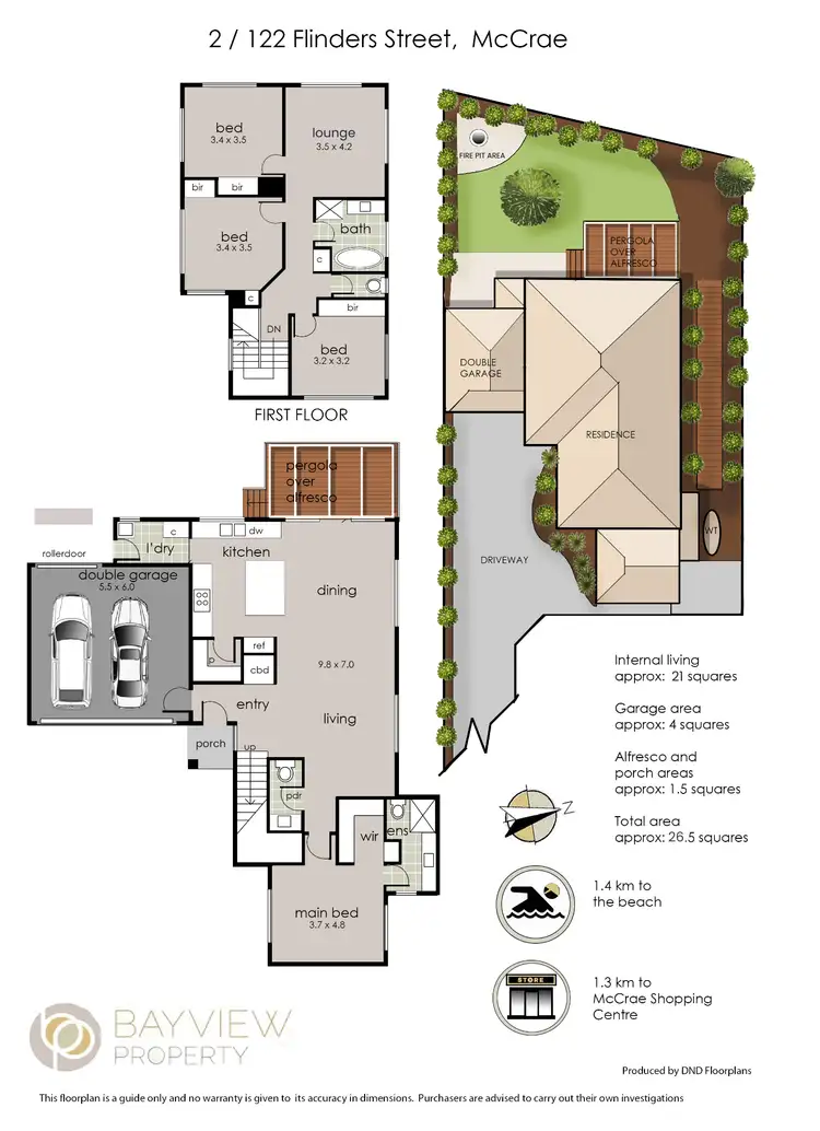 Floorplan of Homely house listing, 2/122 Flinders Street, Mccrae VIC 3938
