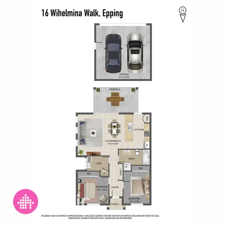 Floorplan of Homely house listing, 16 Wilhelmina Walk, Epping VIC 3076