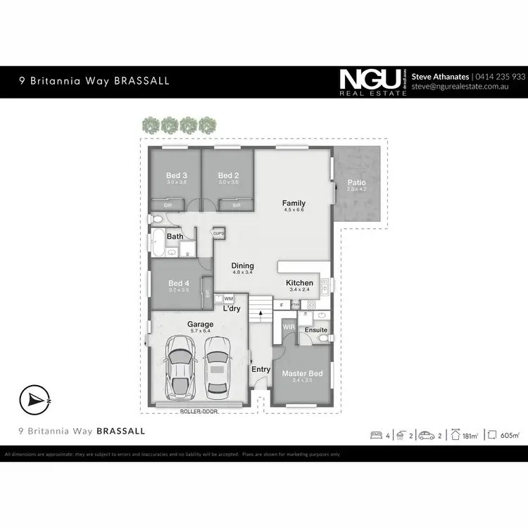 Floorplan of Homely house listing, 9 Britannia Way, Brassall QLD 4305