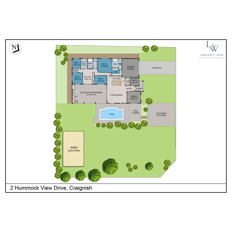 Floorplan of Homely house listing, 2 Hummock View Drive, Craignish QLD 4655