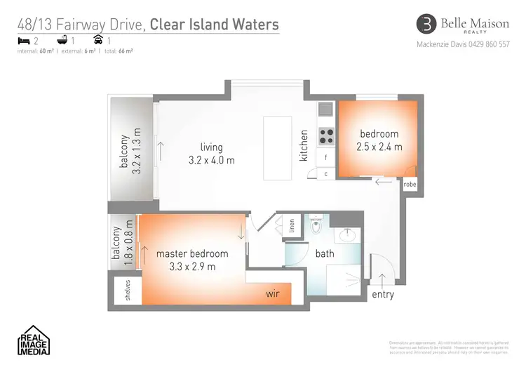 Floorplan of Homely apartment listing, 48/13-27 Fairway Drive, Clear Island Waters QLD 4226