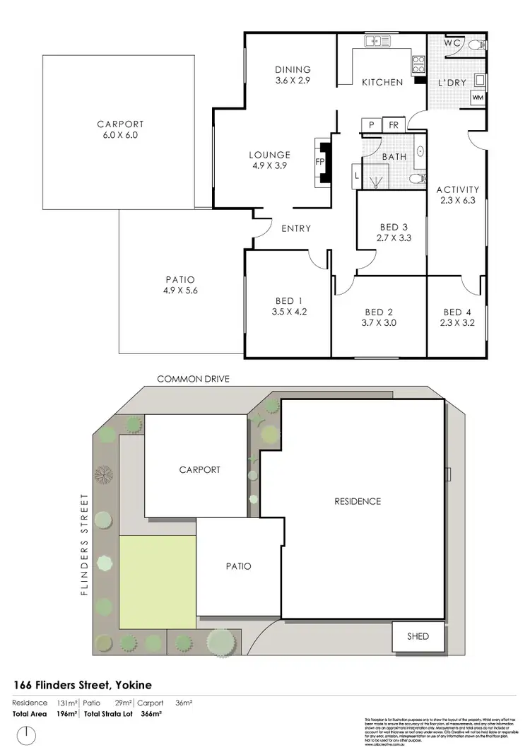 Floorplan of Homely house listing, 166 Flinders Street, Yokine WA 6060