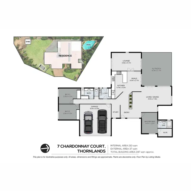 Floorplan of Homely house listing, 7 Chardonnay Court, Thornlands QLD 4164