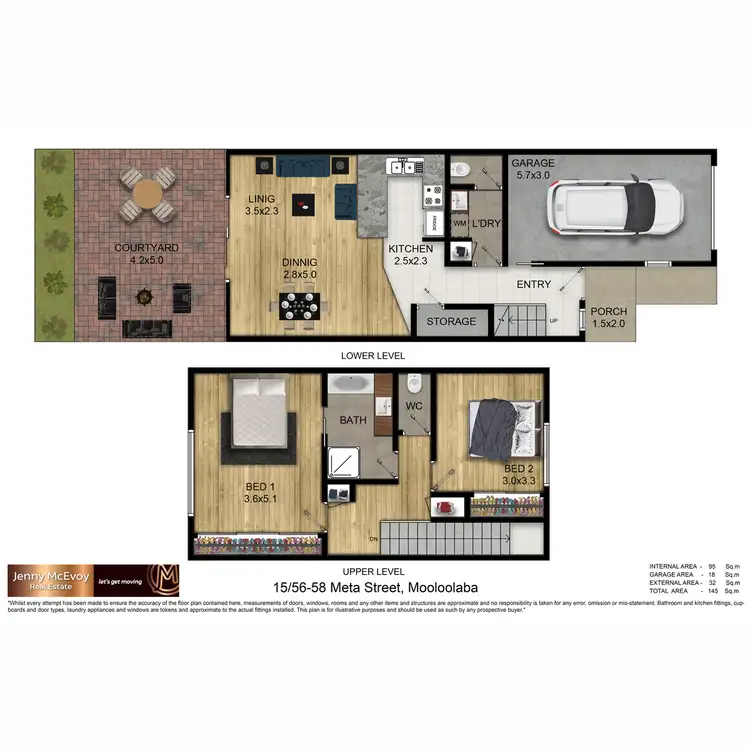 Floorplan of Homely townhouse listing, 15/56 Meta Street, Mooloolaba QLD 4557