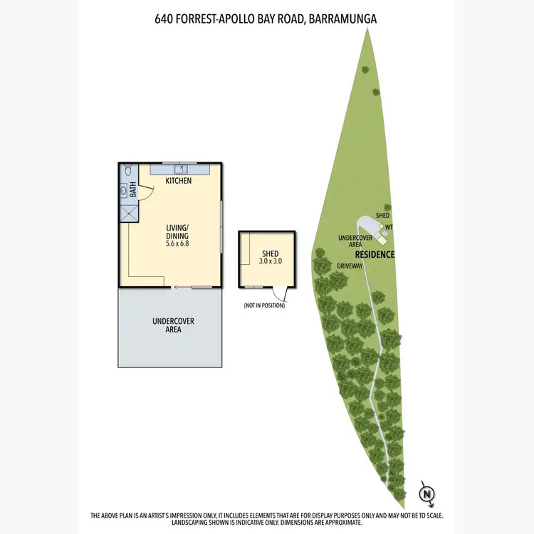 Floorplan of Homely rural property listing, 640 Forrest-Apollo Bay Road, Barramunga VIC 3249