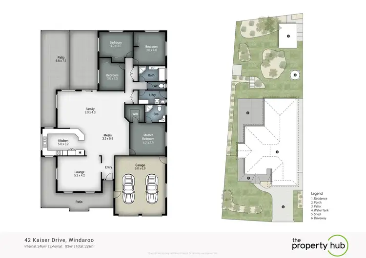 Floorplan of Homely house listing, 42 Kaiser Drive, Windaroo QLD 4207