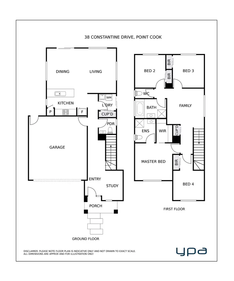 Floorplan of Homely house listing, 38 Constantine Drive, Point Cook VIC 3030