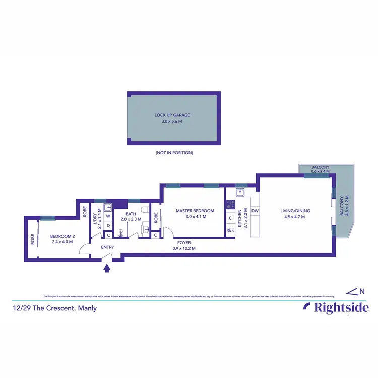 Floorplan of Homely unit listing, 12/29 The Crescent, Manly NSW 2095