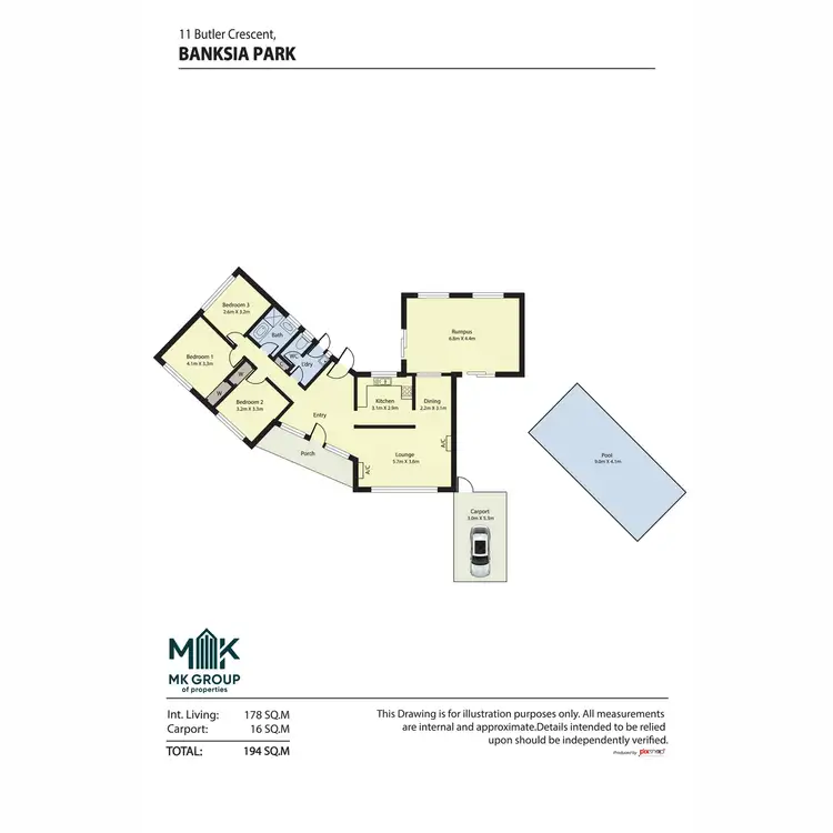 Floorplan of Homely house listing, 11 Butler Crescent, Banksia Park SA 5091