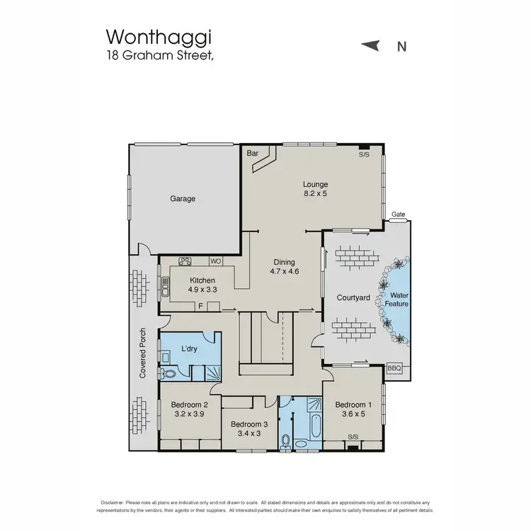 Floorplan of Homely house listing, 18 Graham Street, Wonthaggi VIC 3995