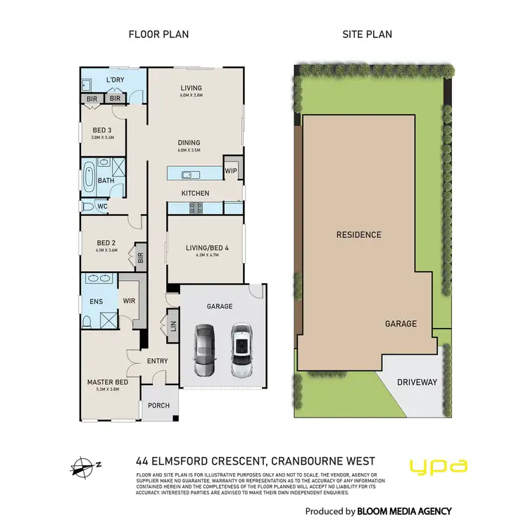 Floorplan of Homely house listing, 44 Elmsford Crescent, Cranbourne West VIC 3977
