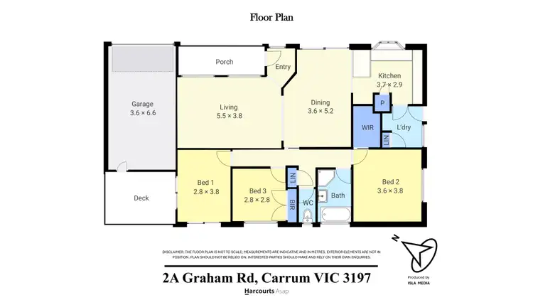 Floorplan of Homely house listing, 2a Graham Road, Carrum VIC 3197