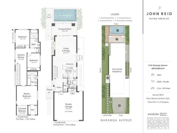 Floorplan of Homely house listing, 2/34 Naranga Avenue, Broadbeach Waters QLD 4218