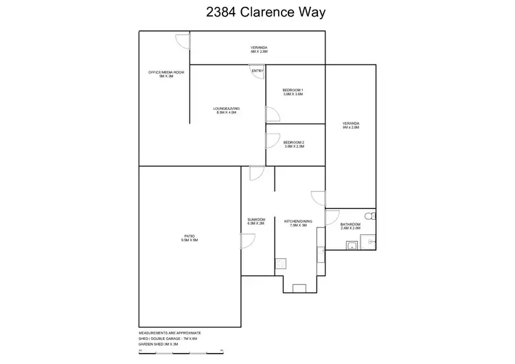 Floorplan of Homely house listing, 2384 Clarence Way, Upper Copmanhurst NSW 2460