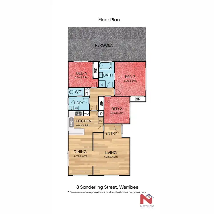 Floorplan of Homely house listing, 8 Sanderling Street, Werribee VIC 3030