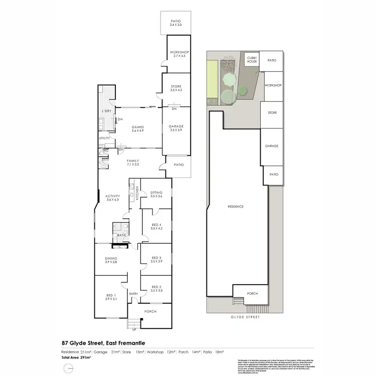 Floorplan of Homely house listing, 87 Glyde Street, East Fremantle WA 6158
