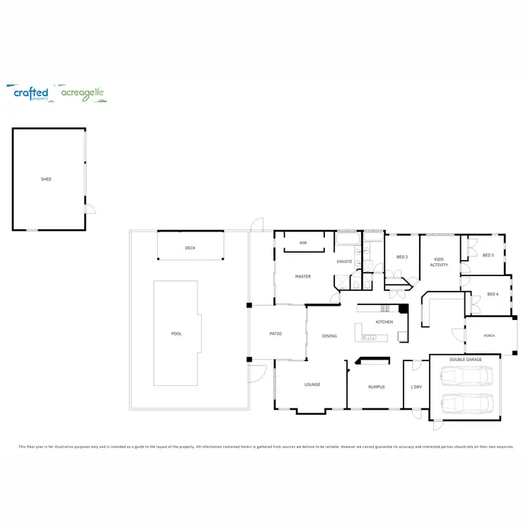 Floorplan of Homely house listing, 13 Cassowary Place, Flagstone QLD 4280