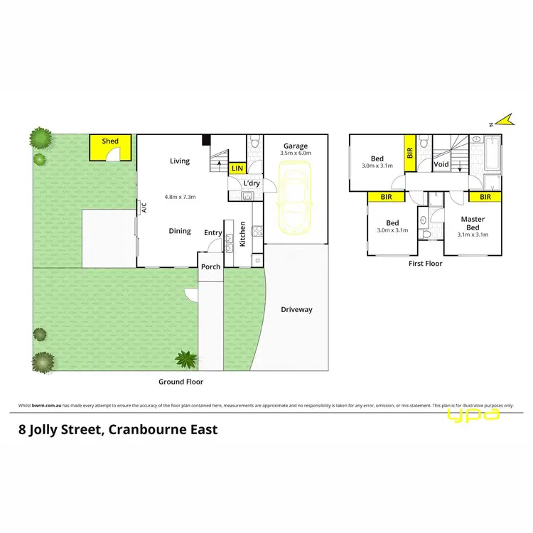 Floorplan of Homely townhouse listing, 8 Jolly Street, Cranbourne East VIC 3977