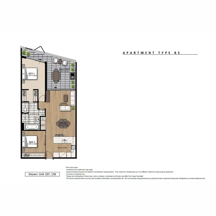 Floorplan of Homely apartment listing, 136/2 Milyarm Rise, Swanbourne WA 6010
