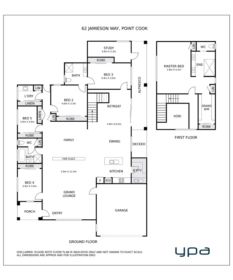 Floorplan of Homely house listing, 62 Jamieson Way, Point Cook VIC 3030