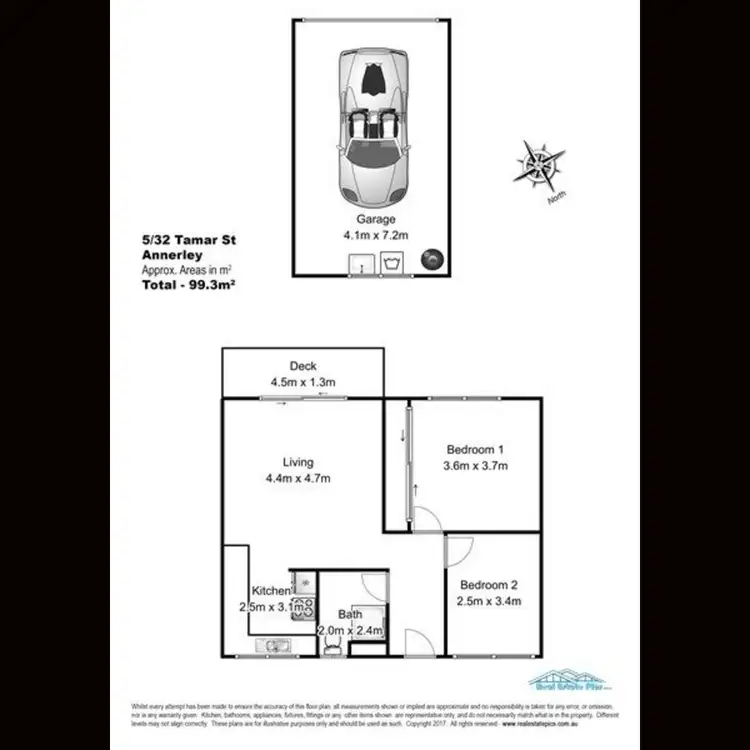 Floorplan of Homely unit listing, 5/32 Tamar Street, Annerley QLD 4103