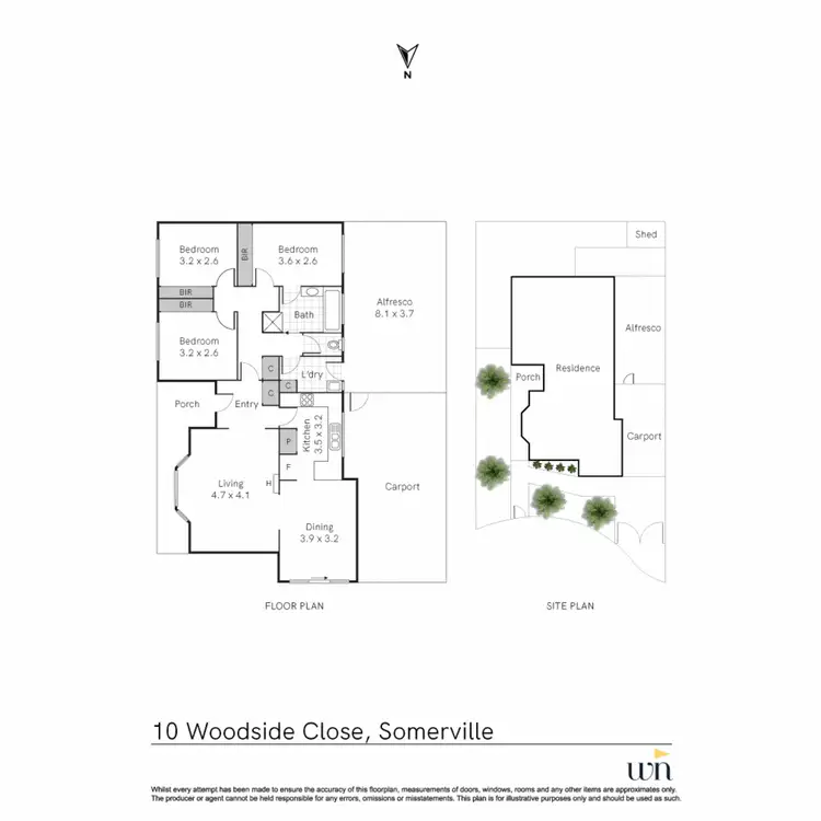 Floorplan of Homely house listing, 10 Woodside Close, Somerville VIC 3912