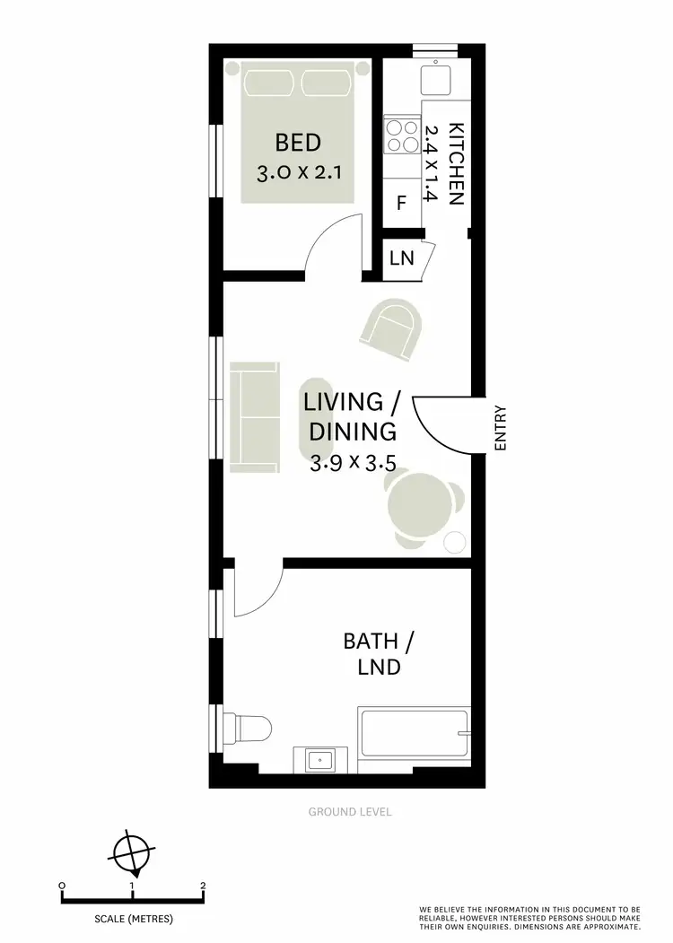 Floorplan of Homely apartment listing, 6/381 - 383 Liverpool Street, Darlinghurst NSW 2010